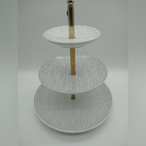 West Emory: 3-Tiered Ceramic Jewel Platter (Gently Used but Excellent Condition) - Picture 6 of 8